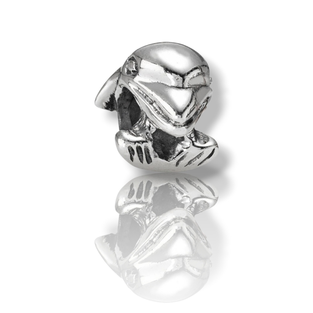 PANDORA Sterling Silver Dolphin Nautical Animal Bead Charm Retired 790189